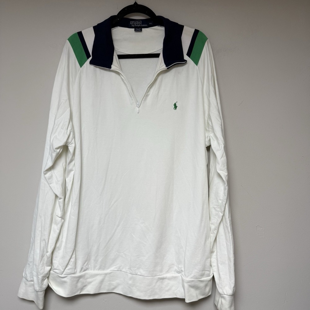 Polo By Ralph‎ Lauren Men's White Long Sleeve Polo Size XL polo tennis